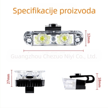 Automobilsko LED svjetlo za upozorenje s bežičnim daljinskim upravljačem, dvije LED diode, konfiguracija 1-8 LED, ABS+LED (12V, 16W, 0.3A)