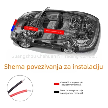 Automobilsko LED svjetlo za upozorenje s bežičnim daljinskim upravljačem, dvije LED diode, konfiguracija 1-8 LED, ABS+LED (12V, 16W, 0.3A)
