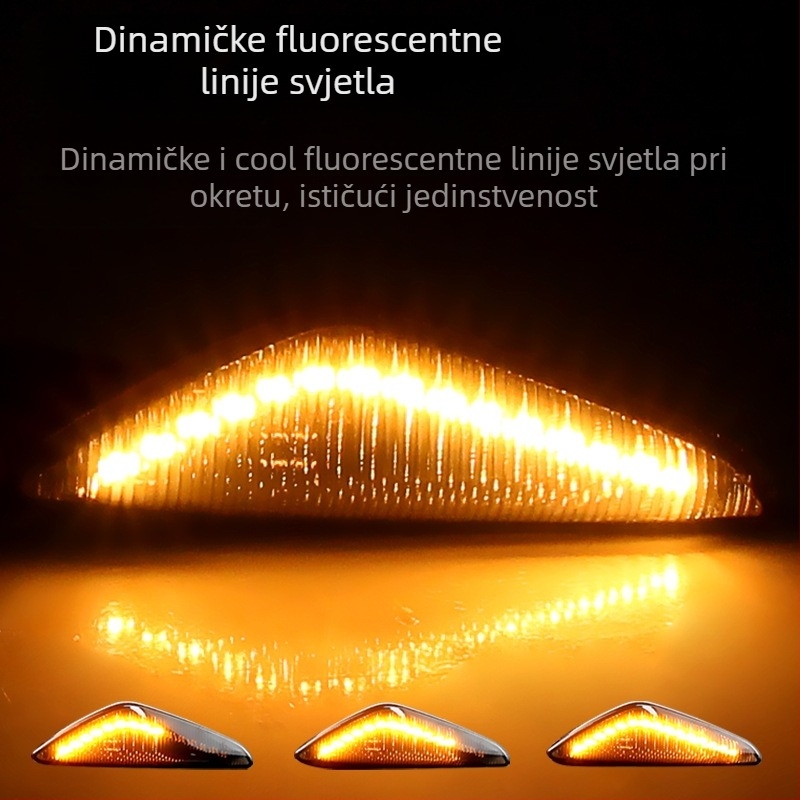 BMW E70/E71 X3/X6 LED bočni pokazivač smjera — 12V, 6000K, 3W, model PZ068-2LY