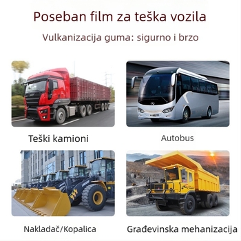 Nine Books gumeni film za popravak guma – devetodijelni set za hladni popravak, namijenjen autobusima i kamionima