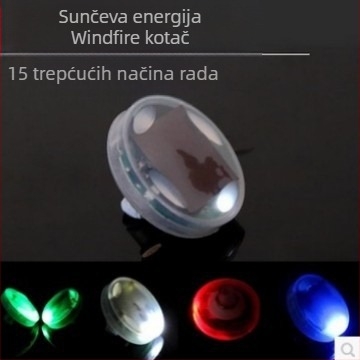 LED svjetlo ventila gume za auto i motocikl, solarno RGB LED, univerzalna montaža
