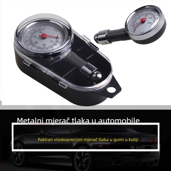 Tlakomjer za pneu s metalnim kućištem, visoka preciznost, raspon 28-35, KG/CM2 prikaz