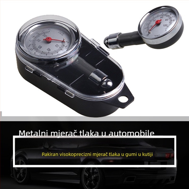 Tlakomjer za pneu s metalnim kućištem, visoka preciznost, raspon 28-35, KG/CM2 prikaz