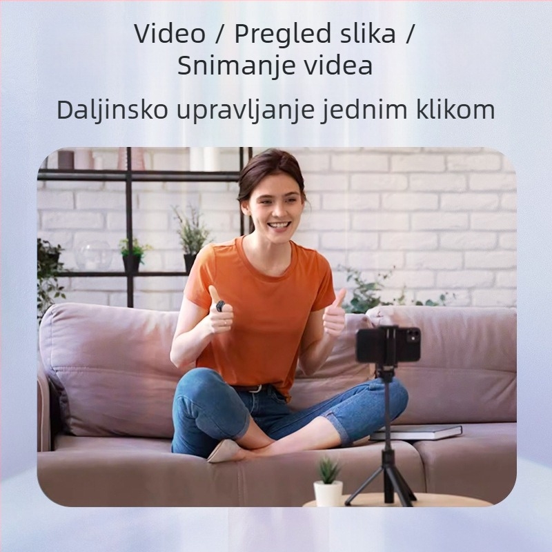 Prstenasti Bluetooth daljinski upravljač za mobilno snimanje videa i okretanje stranica, model J6, ABS kućište, 5 g