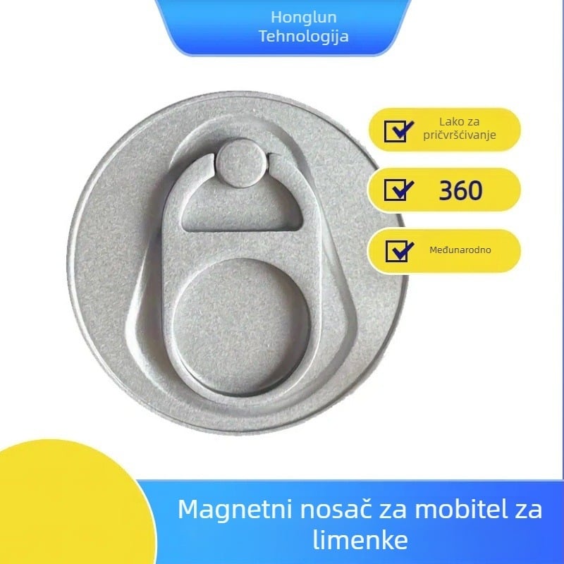 Prstenasti držač za mobitel od legure s magnetskim držanjem, dizajn Coca-Cola limenke, podrška prilagodbi