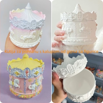 DIY komplet za gipsanu lutku s latex šablonom grafita – ručno obojano, roditelj-dijete kreativna aktivnost (Colorful Mold; Uzrast 15–35; Muškarac)