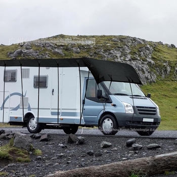 Krovni zaštitni pokrov za putnički kamp-kuć i RV – svileno-polyester, univerzalna prilagodba, mogućnost prilagodbe, UV zaštita, prašina, snijeg, mraz i zaštita od lišća