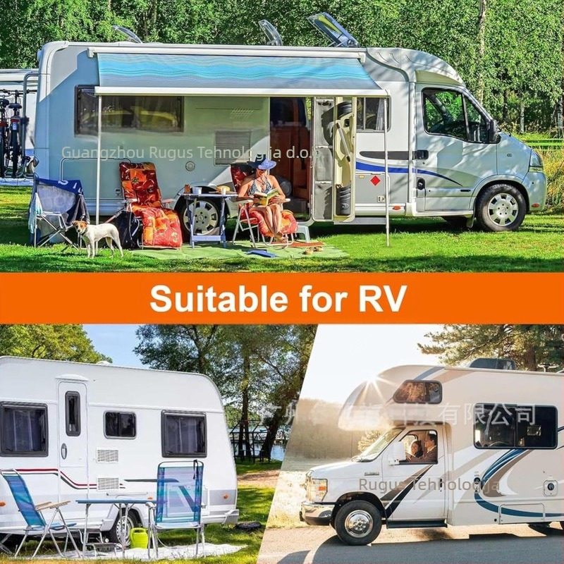 Krovni zaštitni pokrov za putnički kamp-kuć i RV – svileno-polyester, univerzalna prilagodba, mogućnost prilagodbe, UV zaštita, prašina, snijeg, mraz i zaštita od lišća