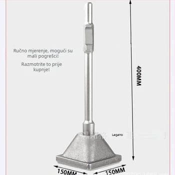 Električni demolažni čekić s ravnim dlijetom, 40Cr čelik, model 2412, marka Select, kompaktni alat