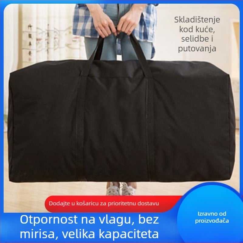Torba za pohranu od Oxford platna, kapacitet 56–75 L, unisex, prozračna, vodootporna, otporna na habanje, jednobojna, marka Boren, pogodna za rekreacijska putovanja