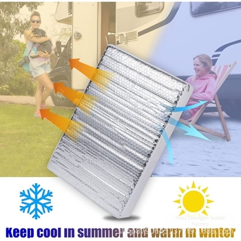 RV poklop za krovni prozor s aluminijskom folijom za toplinsku zaštitu, zaštita privatnosti, montaža na Velcro, univerzalno za automobilne prozore
