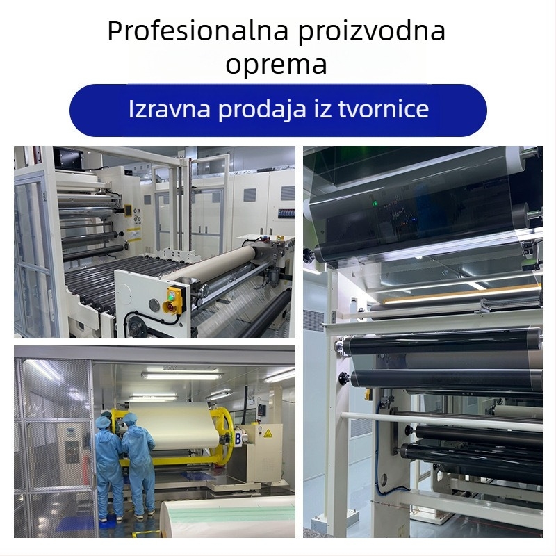 Solni film za autosklo, PET materijal, UV zaštita 80–99%, toplinska izolacija 25–55%, prijenos svjetla 1–50%, debljina filma 1 mil