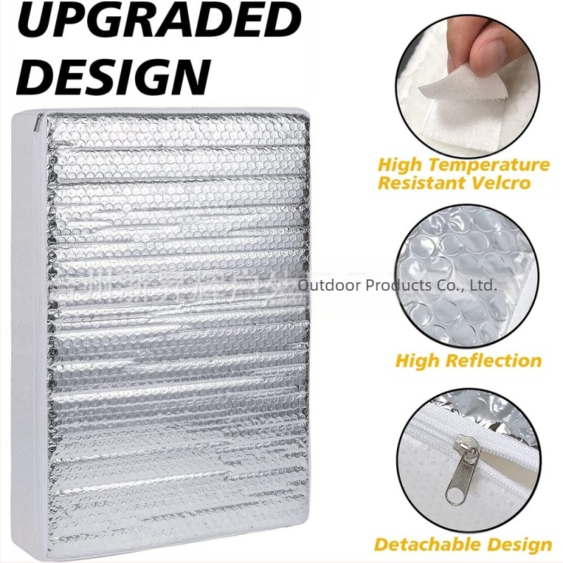 RV krovni prozor sjenilo - aluminijska folija; ugradnja: Card-in; težina 200 g; pogodno za krov; ispis logotipa dostupan