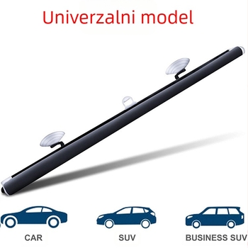 PET auto sjenilo s automatnim povlačenjem i rolo, pričvršćivanje usisnim čašicama, tisak logotipa, prilagodljiva obrada