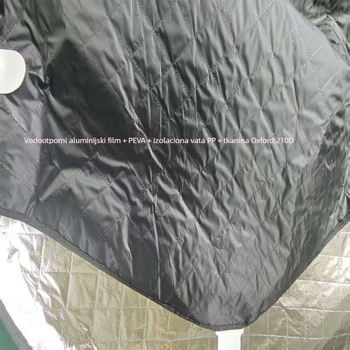 Sunshade za RV Fiat Ducato, 3-djelni set, prednji panel + sklopivi bočni štitnici, magnetski, jednostavna montaža