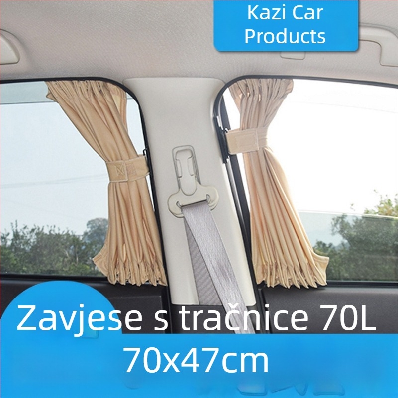 Shun Wei Auto sjenilo od tkanine za bočne prozore, prilagodba i ispis logotipa, težina 400 g