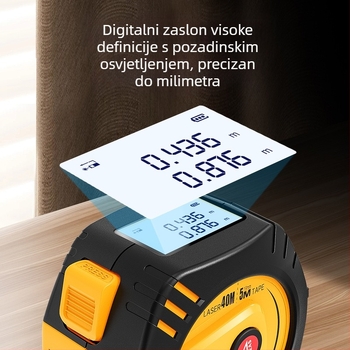 SW-TM40 Laserski mjerač udaljenosti – ručni infracrveni mjerač za drvnu industriju