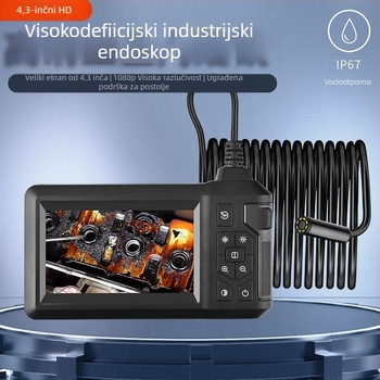 Jiuxi HD810 industrijski endoskop za cijevi – promjer sonde 8 mm, kut vidnog polja 70°, IP68 vodootpornost, za cijevi