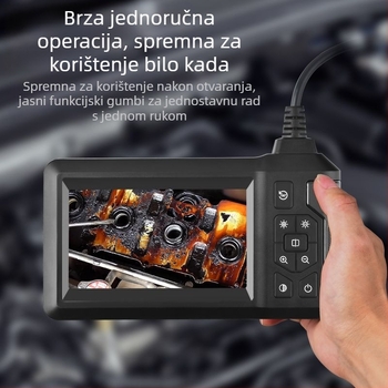 Jiuxi HD810 industrijski endoskop za cijevi – promjer sonde 8 mm, kut vidnog polja 70°, IP68 vodootpornost, za cijevi