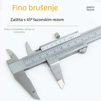 Vernier kaliper od nehrđajućeg čelika, visoka preciznost, industrijskog ranga, za kućnu upotrebu