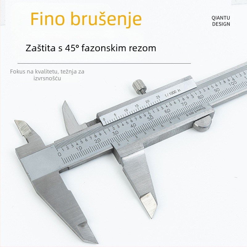Vernier kaliper od nehrđajućeg čelika, visoka preciznost, industrijskog ranga, za kućnu upotrebu