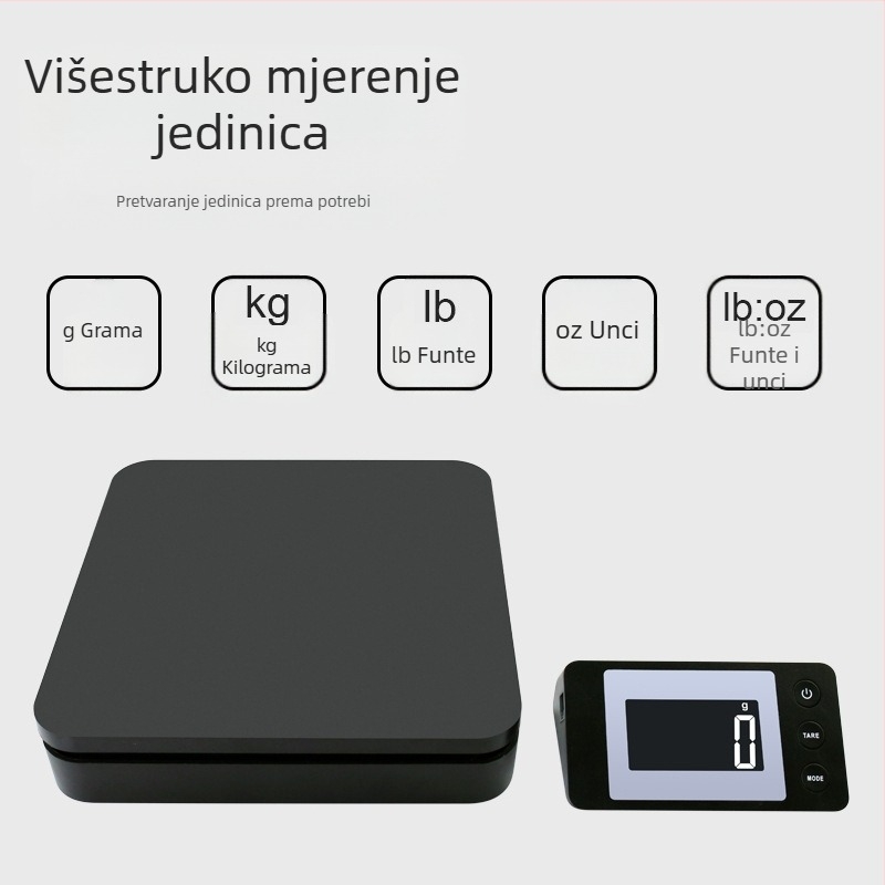 Model G03, elektronička vaga za poštu kapaciteta 50 kg, elektroničko mjerenje, napajanje 3A, podrška privatnog označavanja