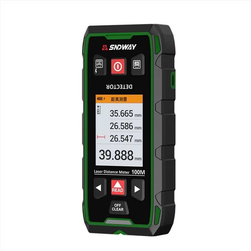 Deep Dawei detektor za zidove za armaturu, metal i skrivene žice u betonu, s laserskim mjeračem dometa; težina 500 g