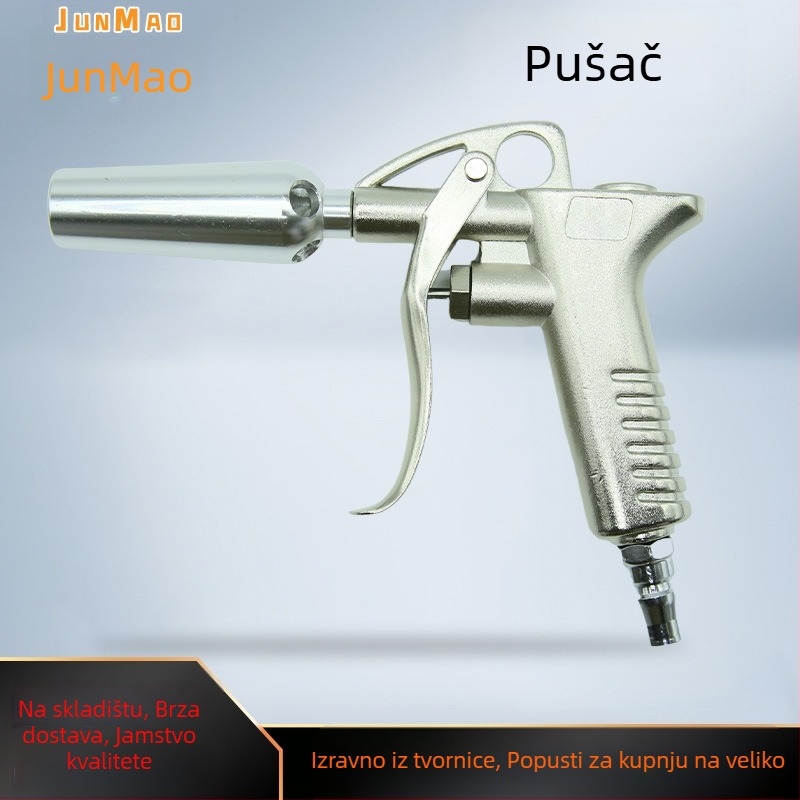 Pištolj za ispuhivanje prašine, visokotlačni, kratki mlazni nastavak, pneumatski, veliki protok