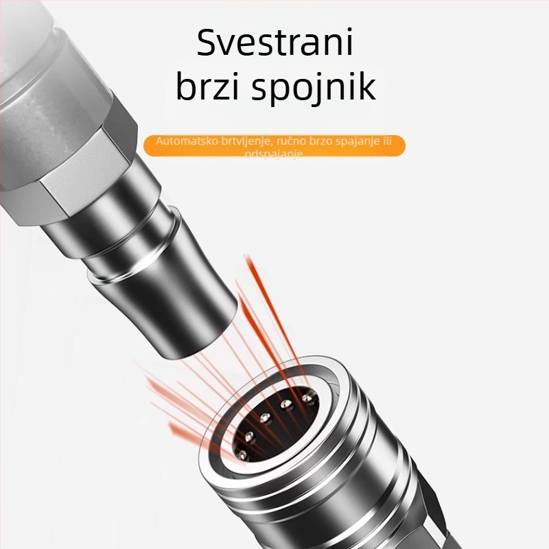 Pištolj za ispuhivanje prašine, visokotlačni, kratki mlazni nastavak, pneumatski, veliki protok