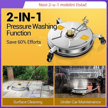 Yingxin Xinli Visokonaponski čistač za šasiju i pod, nehrđajući čelik, 2-u-1 prilagodljivi čistilac