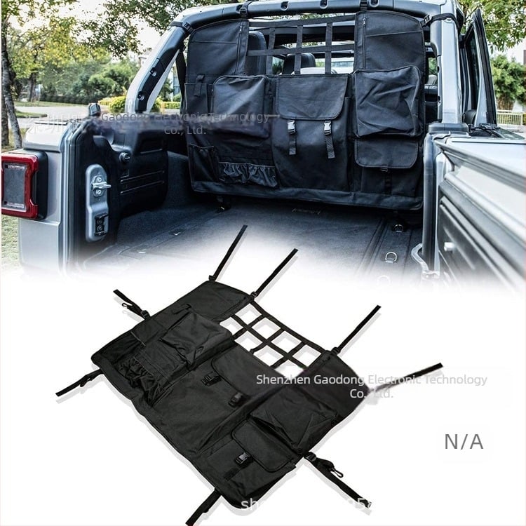Mrežasta torba za pohranu iza stražnjeg sjedala Jeep Wrangler JK/JL (2007–2021) — 4 vrata, prilagodljivo