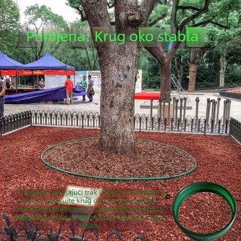 Traka za izolaciju krajolika, barijera korijena, reciklirani plast, zona pejzaža, marka: Druga