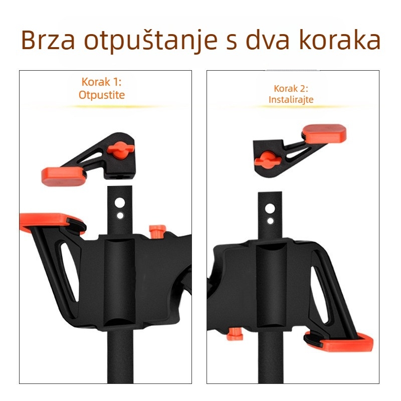 F-tip stolarski steznik, čvrst, neograničen raspon stezanja, hladno valjani čelik