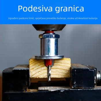 Drveni svrdlo od legure, korakasti vrtalnik za drvo, konusna rupa i zapučena glava