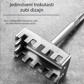 Kutija za bušenje kvadratnih rupa za električne kutije — otvarač za kanale i rupe u kabelskim kutijama, alat s kvadratnom drškom