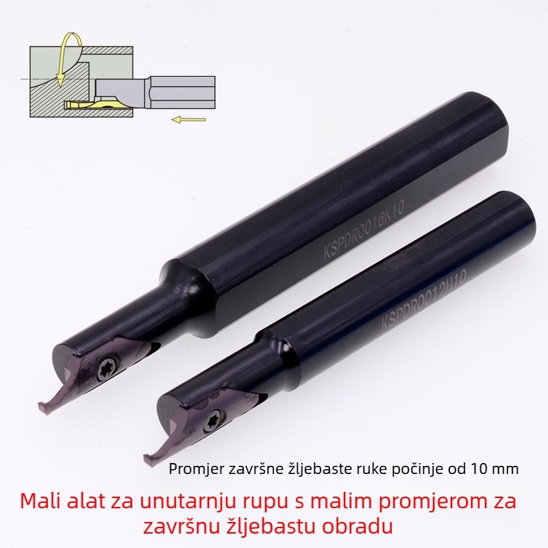 Tokarski alat za kanaliranje končne površine s unutarnjim otvorom, SPDR200DM10, za šipku, velika dubina rezanja