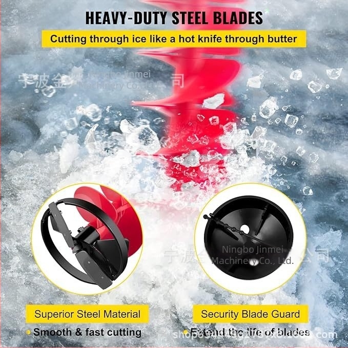 JINYI Najlonska Bušilica za Led s Produženom Šipkom 11.8 inča