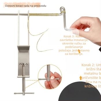 Ručni navijač za metalnu žicu s 5 osi za DIY nakit