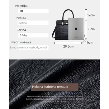 Ručna torba s mekanom 3D strukturom, unutarnja džep za mobitel i unutarnji pregradni sloj, pogodna za slobodno vrijeme putovanja — proljeće 2025