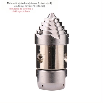 Visokotlačna mašina za čišćenje kanalizacije, glava mlaznice od legure, ručka od legure, domet raspršivanja 10, težina 156