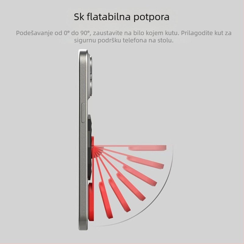 Magnetska držač za mobitel – 360° rotacija, sklopiva stolna držač, aluminijska legura