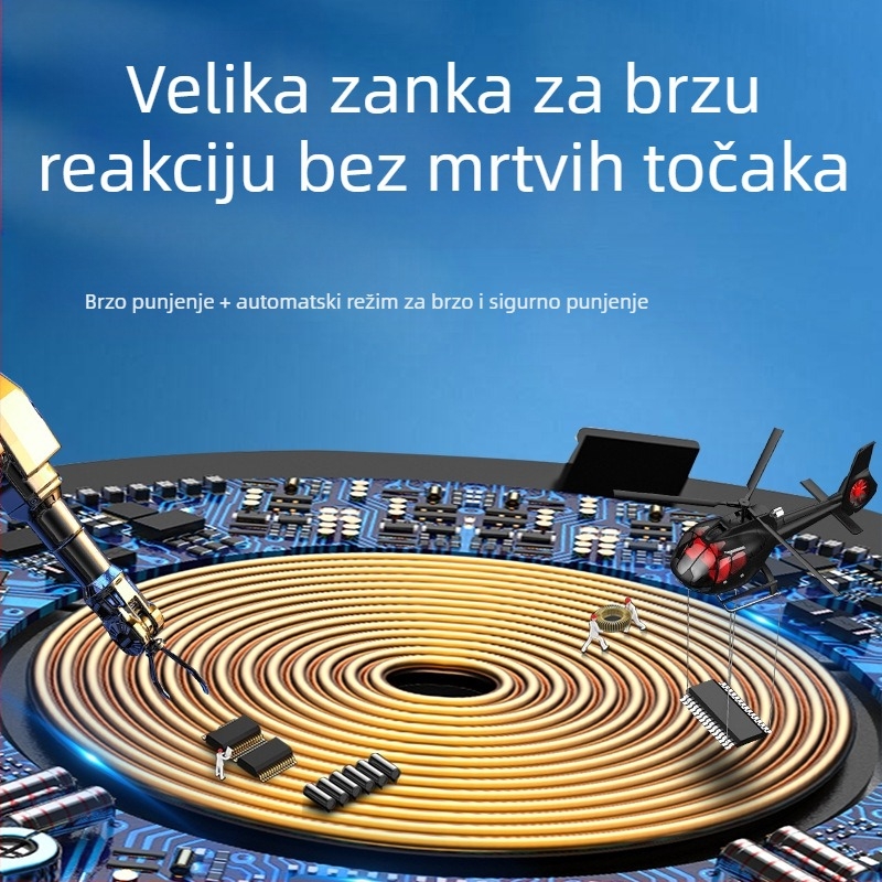 Bežični držač za punjenje s magnetskim napajanjem od 15W — stolni držač za postavljanje telefona u uspravnom i vodoravnom položaju