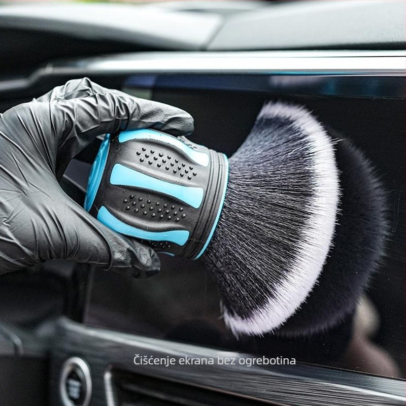 Kaixinda Četka za pranje automobila – Sferna mekana četka za čišćenje otvora ventilacije i unutarnjih detalja, Višenamjenska (Materijal: Mekano ljepilo; Marka: Kaixinda; Vrsta: Četka za pranje automobila; Prilagodba: Ne)