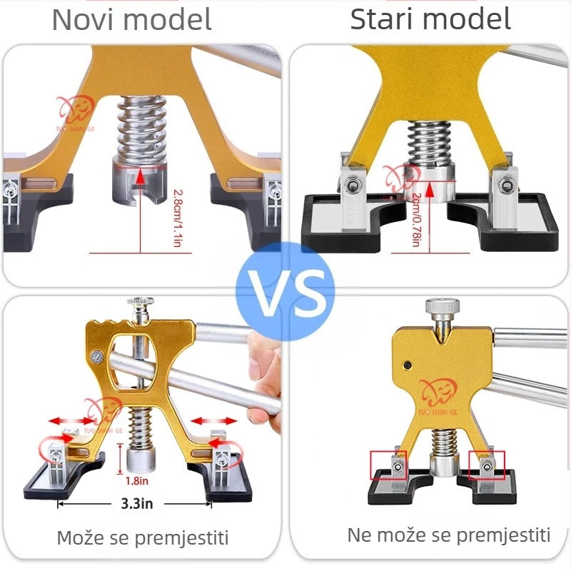 Regulirani prijenosni vakuumski izvlačivač za popravak udubljenja od grada na karoseriji automobila, 20V, SEVCA-YD002, Brother Tushun.