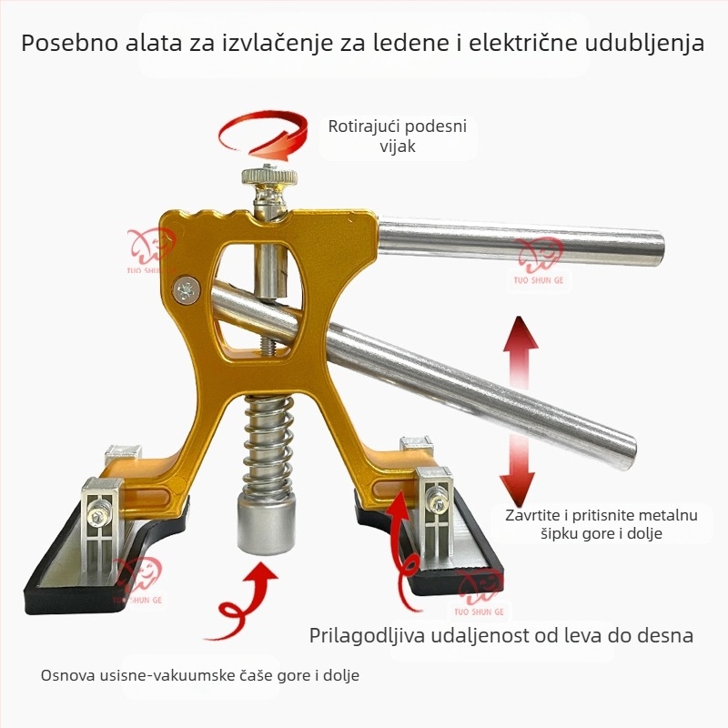 Regulirani prijenosni vakuumski izvlačivač za popravak udubljenja od grada na karoseriji automobila, 20V, SEVCA-YD002, Brother Tushun.