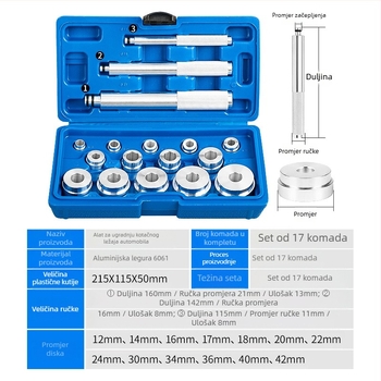 Alat za montažu ležaja kotača Musen tang za auto popravak