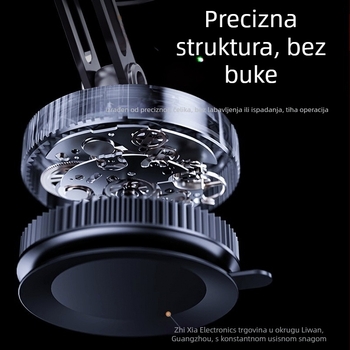 Držač za telefon u automobilu od cinkovog legura, magnetska usisna čašica i vakuumsko pričvršćivanje, podrška prilagodbi