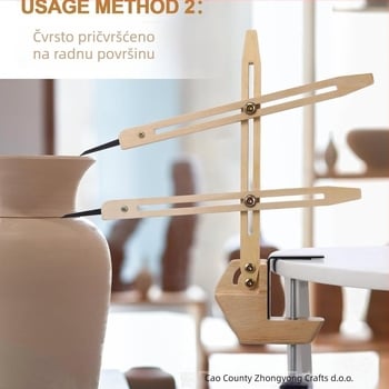 Drveni alat za oblikovanje i pozicioniranje keramike s usklađivanjem radne visine — višenamjenski alat za završnu obradu i oblikovanje