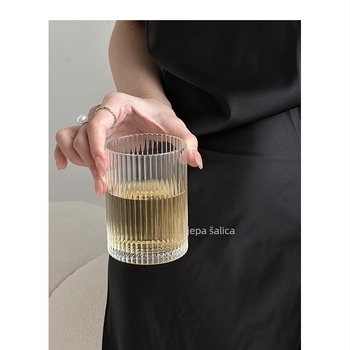 Šalica za kavu od stakla s dvostrukim stijenkama, japanskog stila, cilindričnog oblika, bez ručke