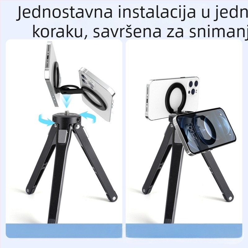 MagSafe dvostrani stolni držač za telefon, od aluminijske legure, universalni dizajn